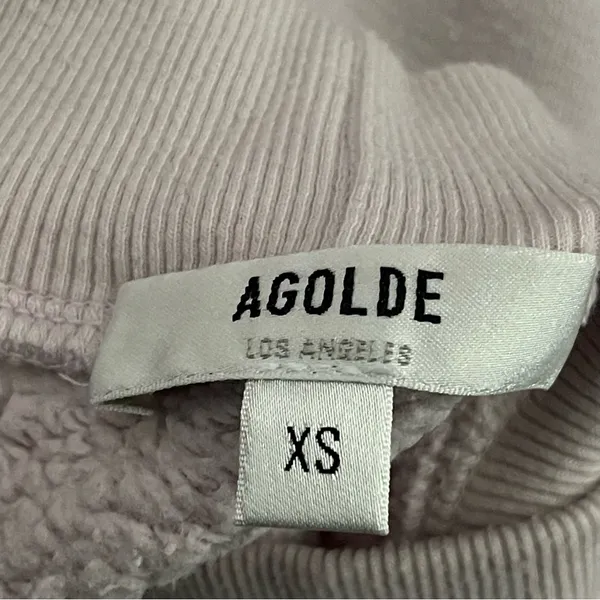 Agolde Tarron Mockneck Pullover Fondant Heather Sweater - Image 4