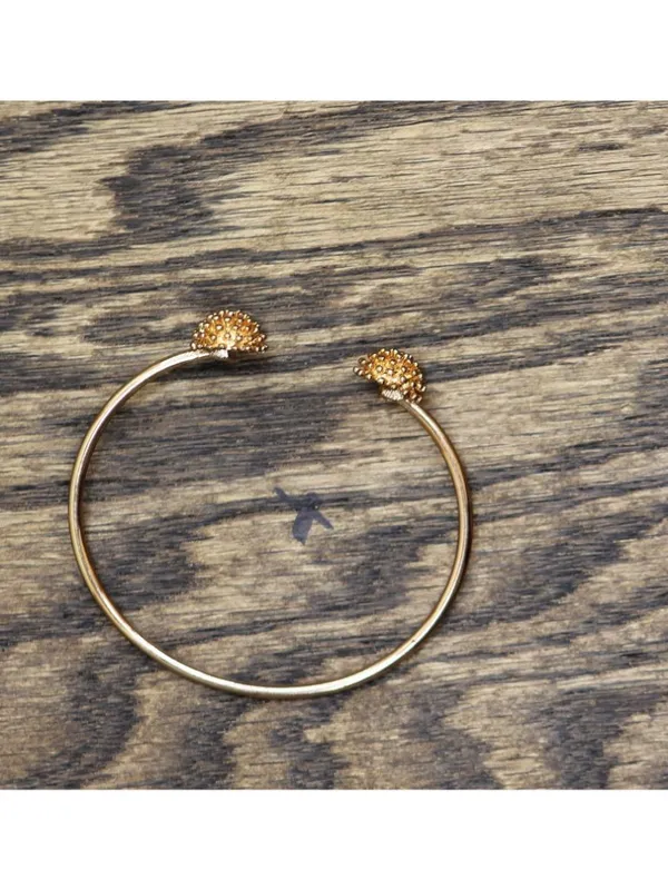 NEW Open Cuff Bypass Bangle Stone Cluster 3 Pack Bracelets Gold Multi 2.75" - Image 4