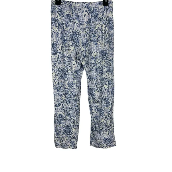 Lauren Ralph Lauren Women’s Blue Floral 2 Piece Pajama Set Button Top Pants S - Image 2