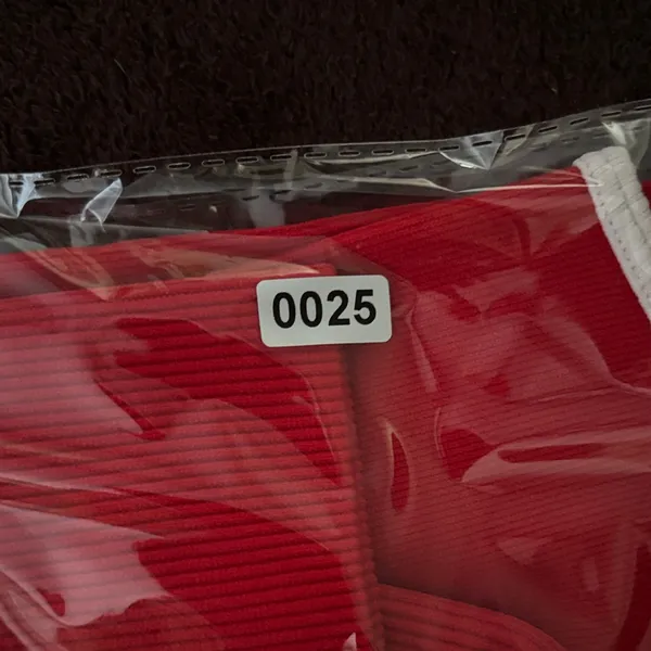 wild fable Red Knit Bike Shorts with Cream Trim size medium - Image 4