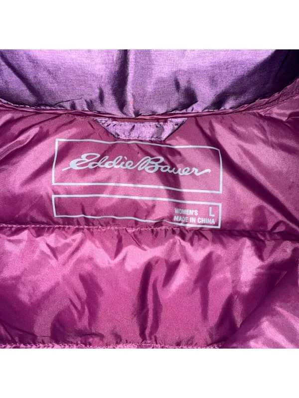 Eddie Bauer Quilted Fb650 Gorpcore Outdoors Purple Puffer Vest size large - Image 5
