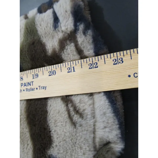 Andree By Unit Camo Jacket Juniors Plush Fuzzy Faux Fur Lined Full Zip Jacket - Image 7