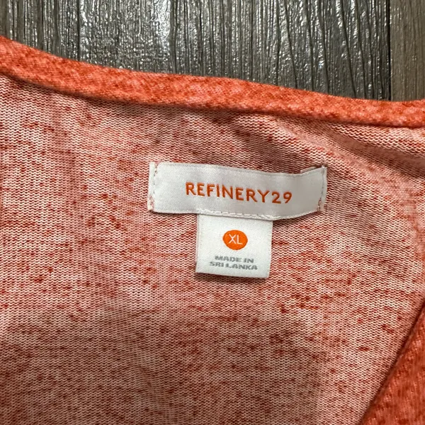 REFINERY 29 Coral V-Neck Long Sleeve Crop Top Size XL - Image 8