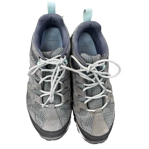 Merrell Womens Gray Leather Hiking Shoes Sneakers Size 10 SKU 8826 - Image 16