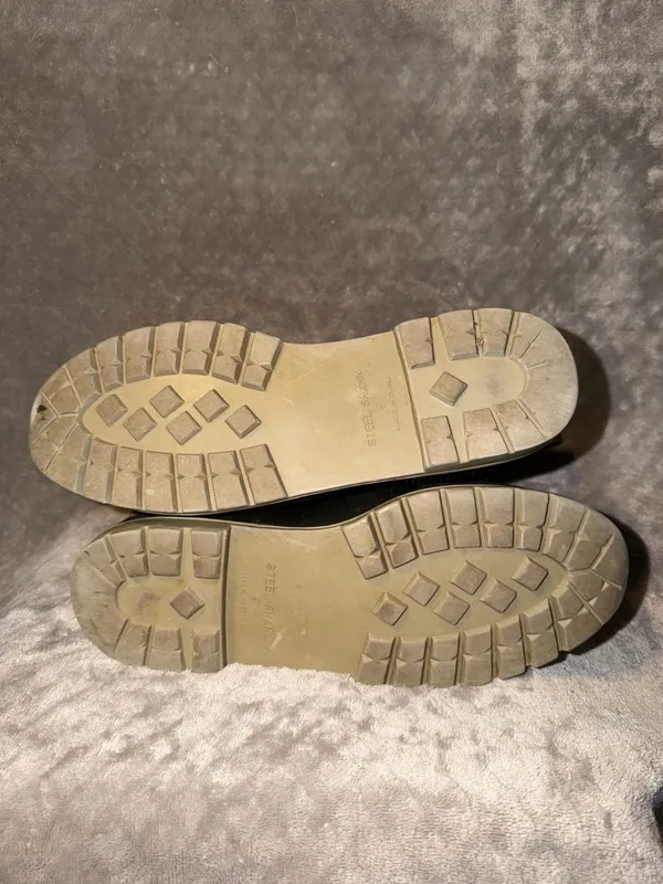 Cherokee Brown Leather and Rubber Duck Boots with Knit Collar - Image 7