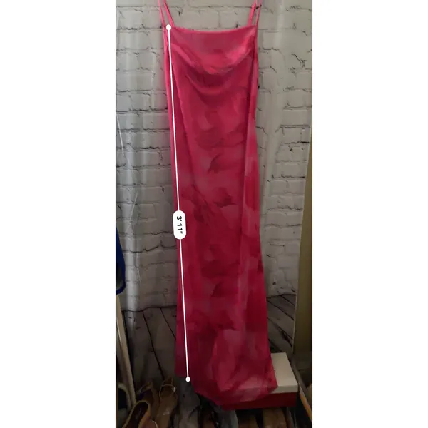 LIGHT DOT Summer Printed Maxi Dress Fuchsia PinkWomen’s M - Image 5
