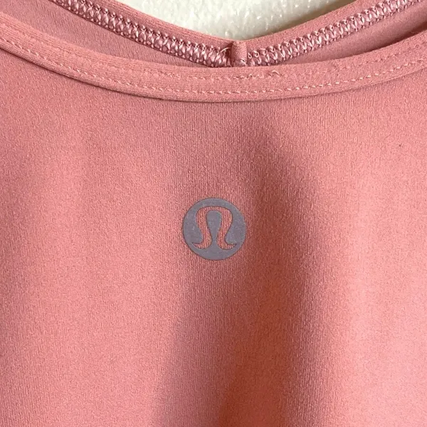 lululemon Align V-Neck Long Sleeve Shirt Pink Savannah Size 10 Nulu Athleisure - Image 7