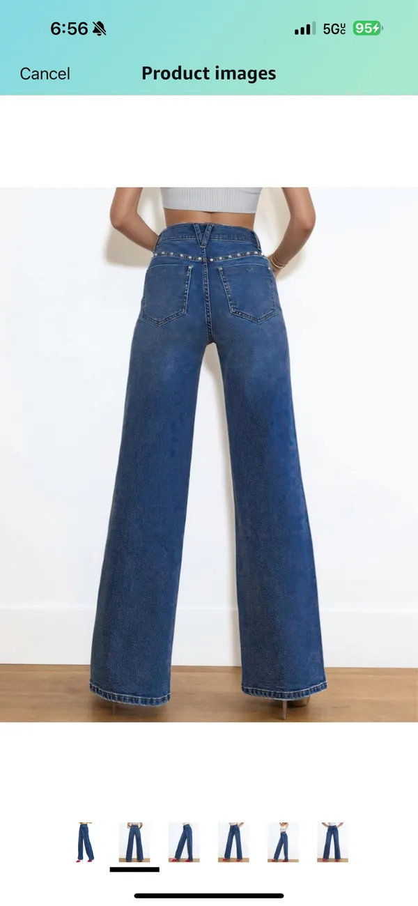 Size small pearl jeans Blue - Image 4
