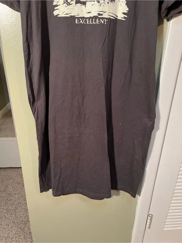 Dazy Women's Size XL Midi T-Shirt Dress Dark Gray White‎ Marvelous Construct - Image 3