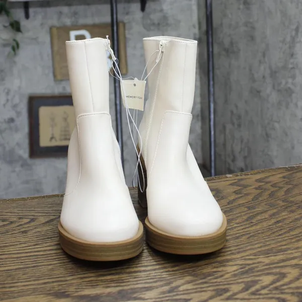 Universal Thread Jenna Platform Boots with Memory Foam Insole Off White 6M - Image 3