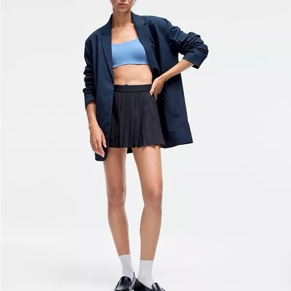 NWT Lululemon High-Rise Pleated Tennis Skirt in Black Size 14 - Image 2