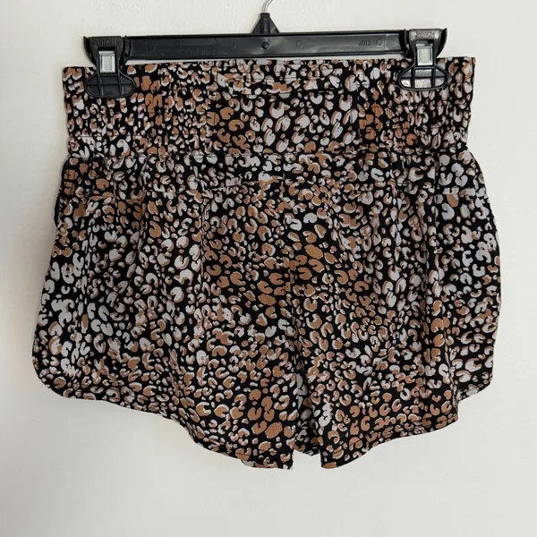 FP Movement Get Your Flirt‎ On Leopard Print Running Shorts XS - Image 3