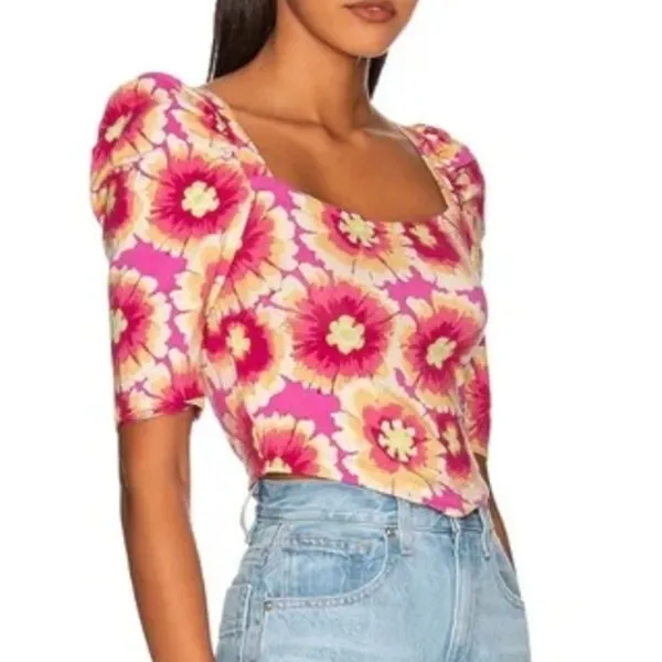 NWT Free People Give Me More Top in‎ Pop Combo - Image 2