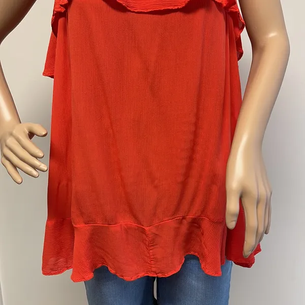 Free People Spaghetti Strap Ruffle Top - Image 3