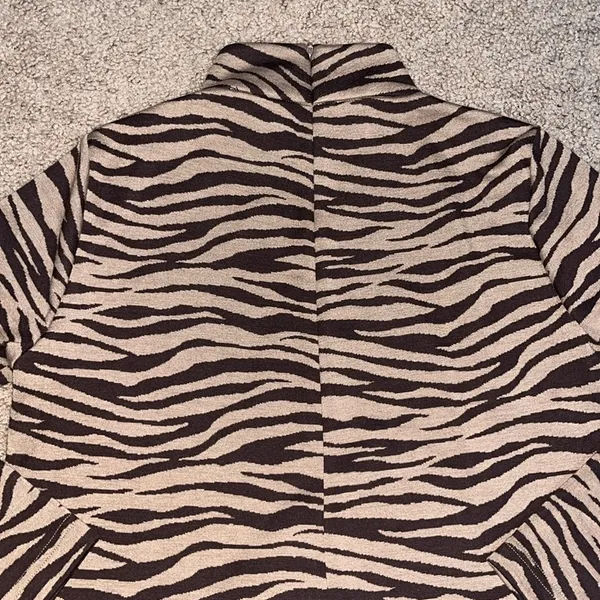 Tuckernuck Ellie Striped Mock‎ Neck Knit Dress Tiger Small - Image 6