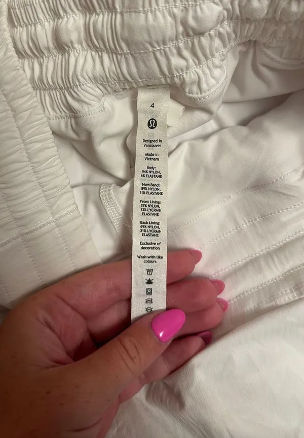 Lululemon White Tennis Skirt - Image 4