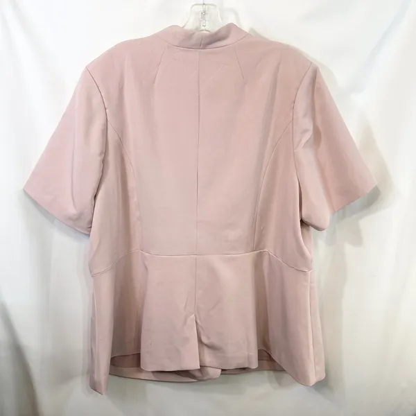 Eloquii Plus Size 24 Blazer Pink Short Sleeve Spring Easter‎ Church Wedding 465 - Image 2