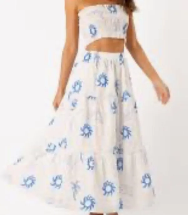 Petal + Pup Francesca 2 Piece Set Skirt & Smock Top Size Large - Image 4