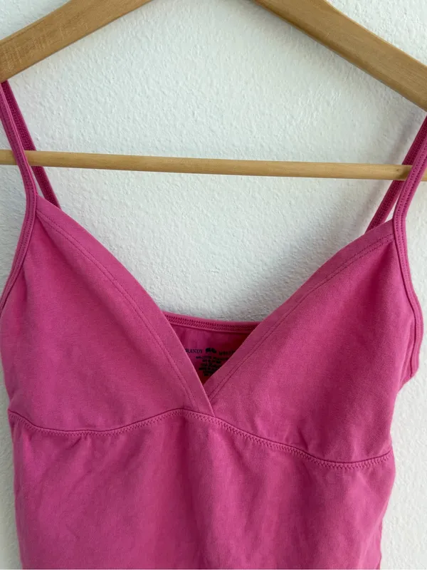 Brandy Melville Amara Tank Pink V-Neck Cami Top - Image 4