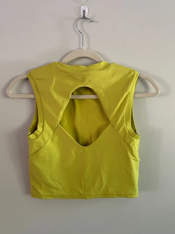 Lululemon Sweat Intention Tank Yellow Serpentine - Image 7