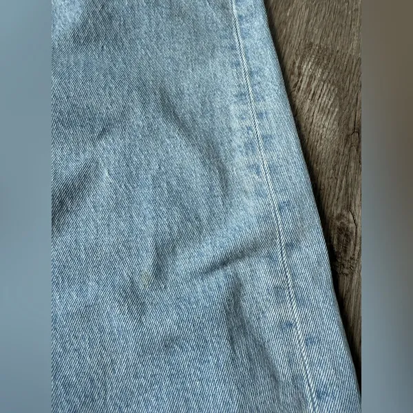 VTG Denim Beaded Blue High Waisted Women's Mom Shorts Hippie Boho Size L XL 32 - Image 8