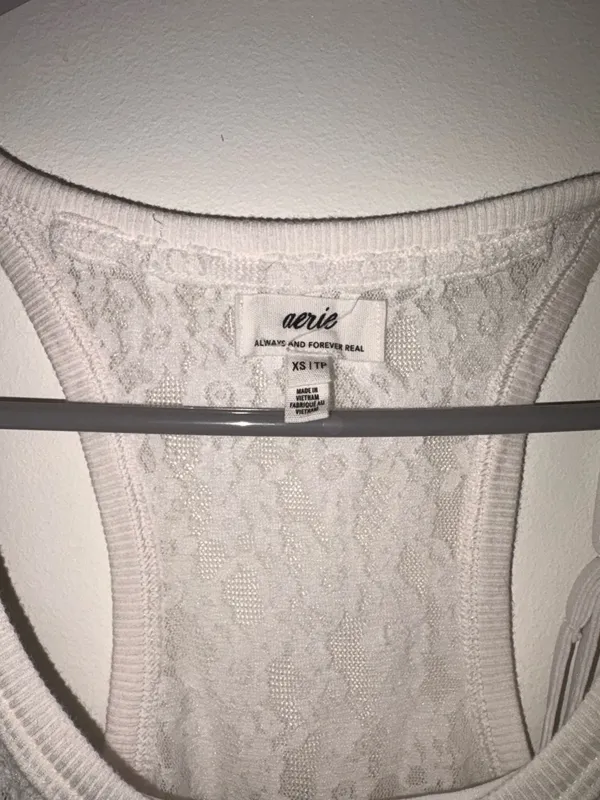 Aerie White Lace Midi Dress - Image 5