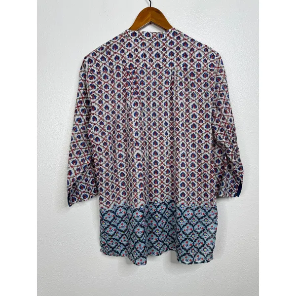 Roller Rabbit Cotton‎ V Neck Top Size Large - Image 2