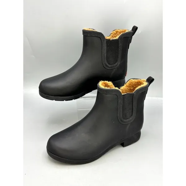 Chooka Delridge Womens Chelsea Rain Boots Sz 8 Black Waterproof Boots C11201531B - Image 2