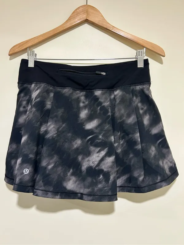 Lululemon Pace Rival Mid Rise Skirt Skort Motion Vista Black Size 6 - Image 7