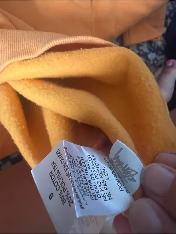 Stüssy small orange sweatshirt - Image 8