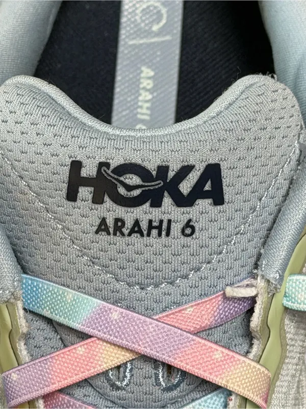 Hoka One One Arahi 6 Women's Wide Running Shoes Plein Air/Blue Fog Size 11D - Image 6