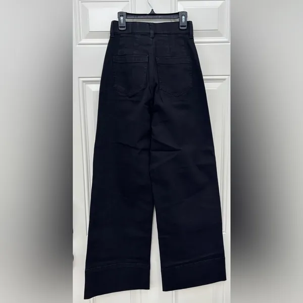 NWT Universal Standard Midnight Black Wide-Leg Jeans High Rise Women's 0 (XS) - Image 2