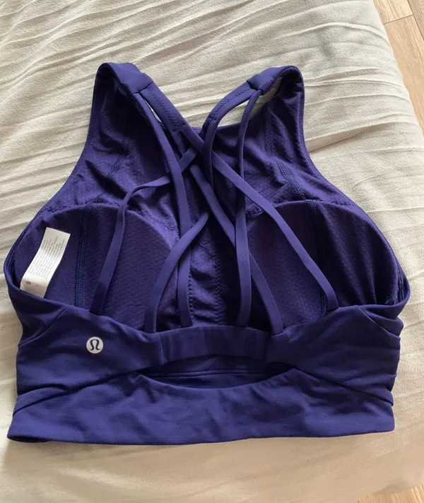 Lululemon Free To Be Serene Bra High Neck Emperor Blue NWOT - Image 2
