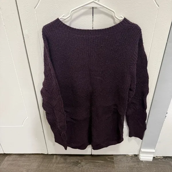NWOT Sonoma Purple Knit Sweater - Image 2