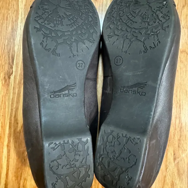 Dansko Women's Lisanne Chocolate Brown Leather Ballet Flats Size 37 Size‎ 7 - Image 6