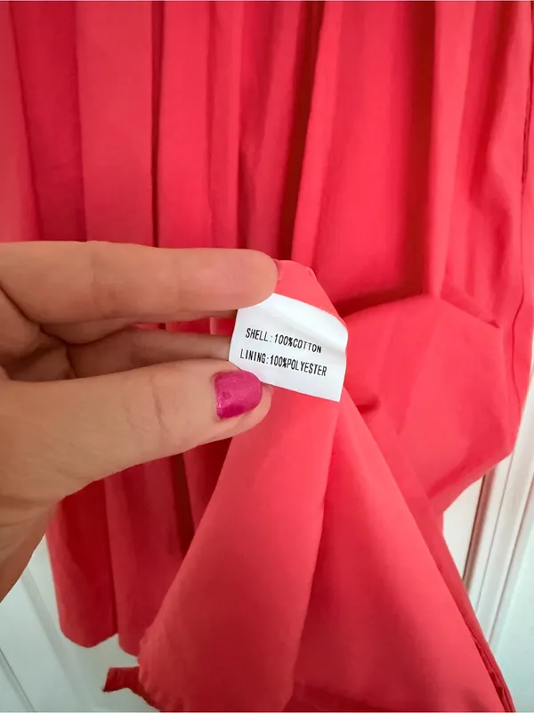 Petal + Pup Midi Sun Dress Pink / Red Size M - Image 6
