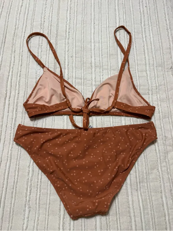 Madewell Rust Star Triangle Bikini Set - Image 8