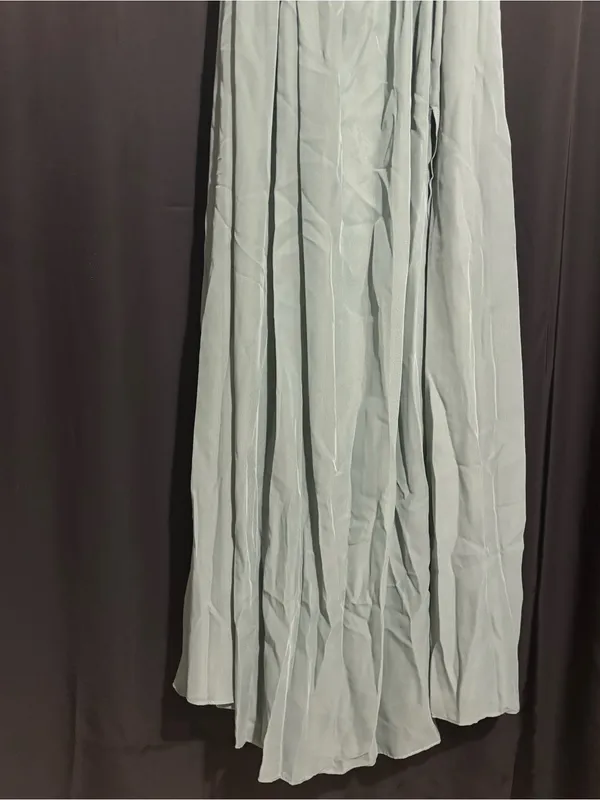 Birdy Grey Sleeveless Light Sage Chiffon Maxi Dress Elegant Women's Evening Gown - Image 2