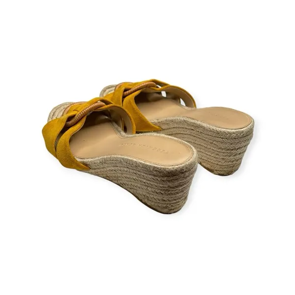 Veronica Beard 𒀭 Ivy Woven Wedges Espadrilles Sandals 𒀭 Saffron Suede 𒀭 6.5M - Image 7
