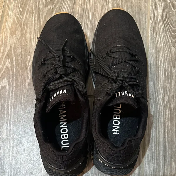 NOBULL Black and Gum women’s men’s CrossFit gym trainers mens 9.5 womens 11 - Image 2