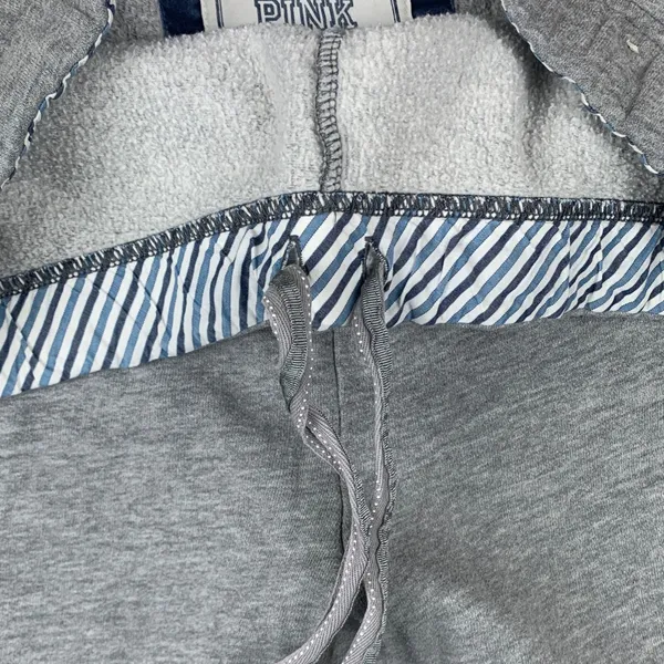Pink Victorias secret xs small medium Gray Sweatpants y2k university - Image 9