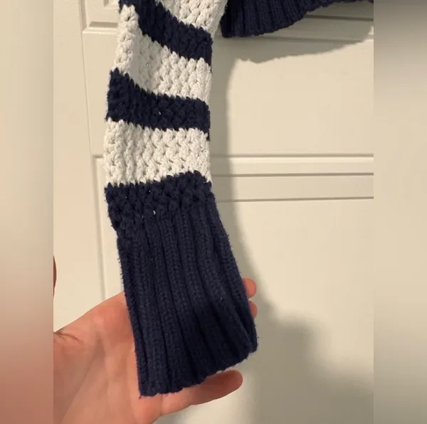 Aerie Cropped Striped Knit Top - Image 4