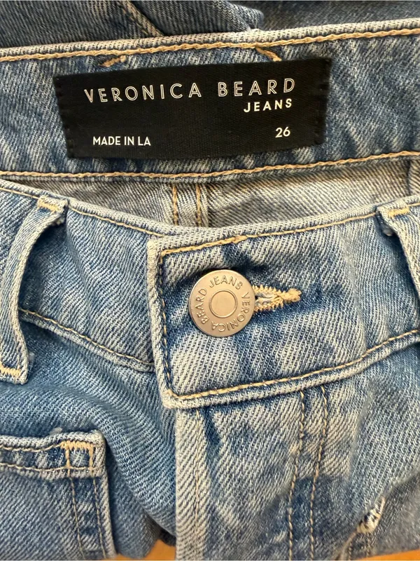 Veronica Beard Grant High-Rise Wide-Leg Jeans - Image 3