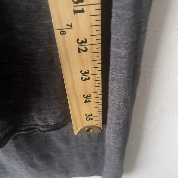 Anthropologie Sloane Rouge Large‎ Sheer Minimalist Grey Oversized Tunic Blouse - Image 9