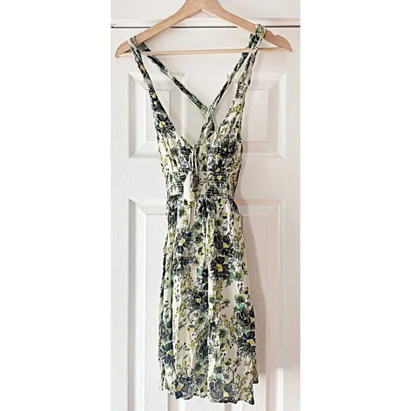 Bohemian Free People Washed Ashore Floral Summer Dress Size‎ XS Rayon - Image 2