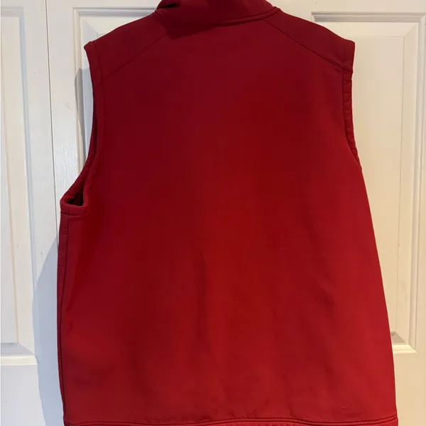 L.L.Bean Red Full-Zip Sleeveless Vest - Image 2
