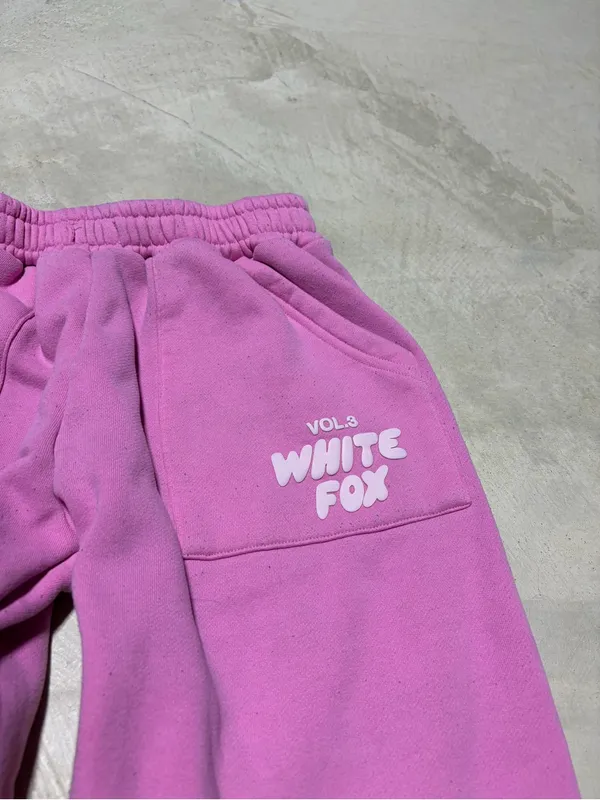 White fox boutique Pink Fleece Joggers vol 3 XXS - Image 2