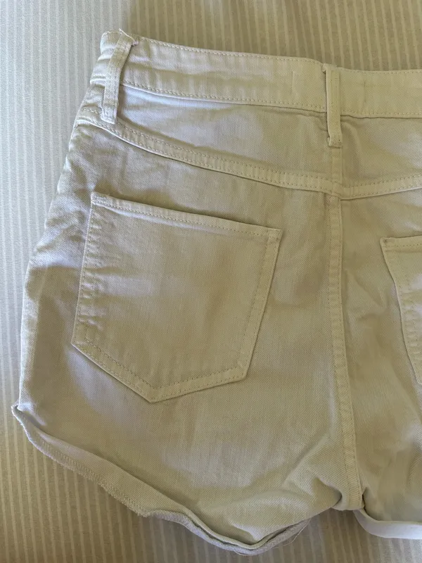 TNA White Shorts Aritzia Denim - Image 8