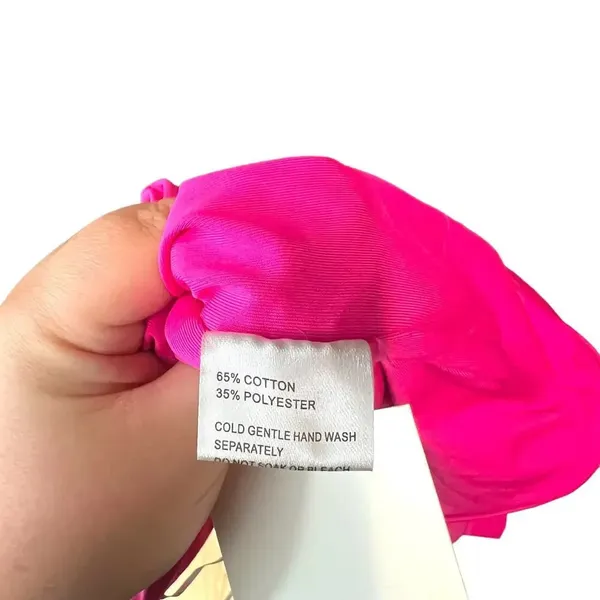 Hello Molly‎ Changed My Name Dress Hot Pink One Shoulder Ruched Size US 6 - Image 12