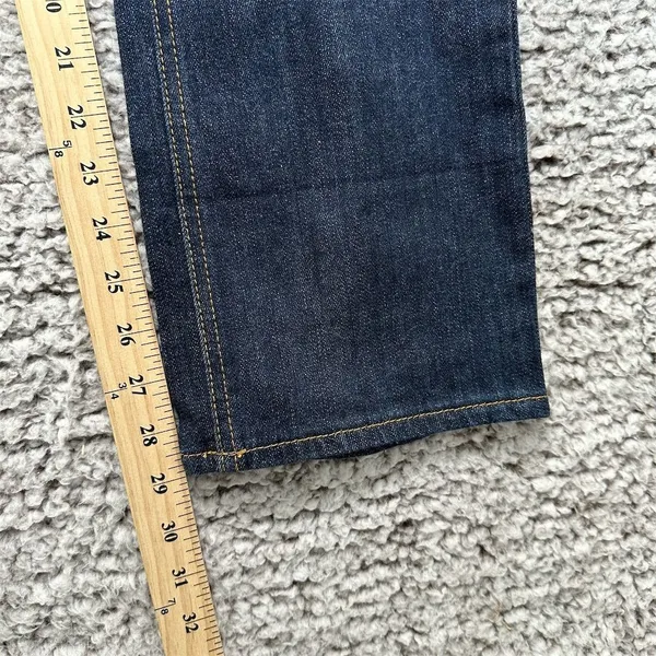 Lot 29 Women's Bootcut Jeans M Blue Dark Wash Graphic Pockets‎ Y2K Grunge Skater - Image 9